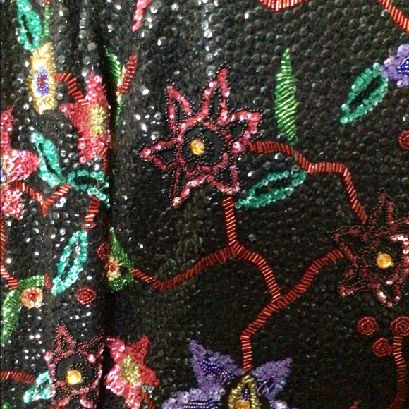 Stunning beaded, sequins, 💯% silk - Picture 14 of 16